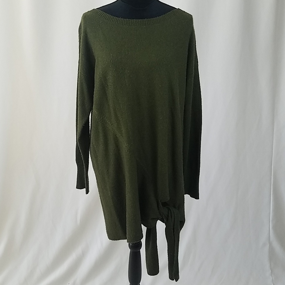J.Crew women M tie-waist boat neck sweater - Picture 3 of 8